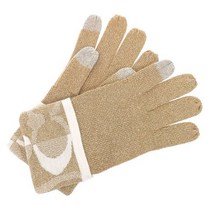 [코치] COACH 의류 (장갑) F83721 카키 × 실버 KH SV 시그니처 장갑 여성 [아울렛 제품] []