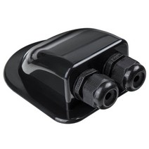 rv부품 후크 용품 캠핑 카 액세서리 caravan solar car junction box roof wire entry solar cable motorhome junction, double hole 블랙