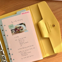 A6다이어리커버 1P 6공 바인더 플래너 스케줄러 일기, 민트