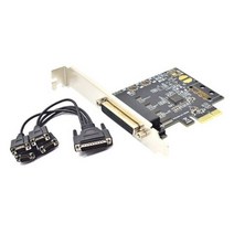 PCI-E 직렬 포트 카드 PCIe에서 4 직렬 포트 RS232 9핀 산업 제어 4포트 확장 카드 AX99100(케이블 포함)