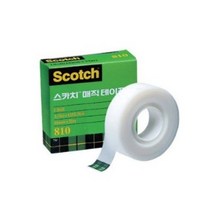 스카치 매직 테이프 리필 12mm x 18m, 혼합 색상, 4개입