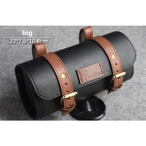 자전거핸들가방 수제 가죽 방수 승마 바 안장 맞는 brompton 도로 mtb pu 가죽 도구, 큰