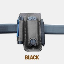 차박용품 캠핌용품점 남자 정품 가죽 EDC 도구 가방 벨트 전화 케이스 야외 도구 및, 협동사, 스타일 1-블랙