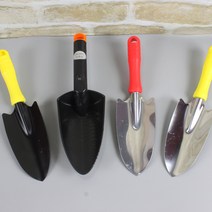 모종삽 꽃삽 화분삽 원예삽 가정용 텃밭 꽃삽, 강철모종삽(소)(색상랜덤(1p)