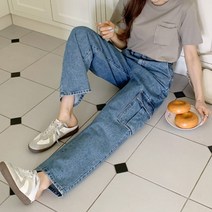 볼매샵 이피 카고 데님 진