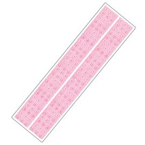 스티커 포인트라인(2매) 핑크꽃무늬 PL-12010