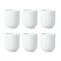 무인양품 백자 티컵 6개, 화이트