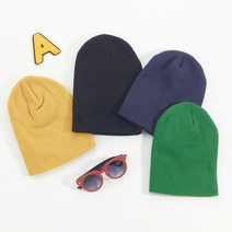 모던비니4종세트 유아동 기본 비니 국내제작 유아겨울모자