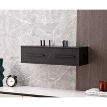 우드 가리개 콘센트 TV선 커버 공유기 라우터 덮개, 상세 페이지 참고, 소나무/특대 라이트 럭셔리 블랙 120cm