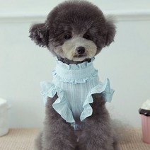 마린 프릴 블라우스 블루.토토앤로이