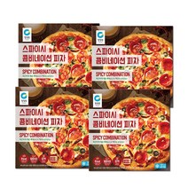 청정원 스파이시 콤비네이션 피자 340g x4판