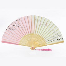 판소리 무용 한복 부채춤 부채 접부채 옛날 접이 여름, 1개