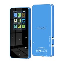 블루투스 스피커 터치 키가 있는 MP3/MP4 플레이어 라디오 FM 녹음 기능이 8GB 16GB HiFi 금속 미니 휴대, blue_CHINA | 16GB, 03 Blue_03 16GB