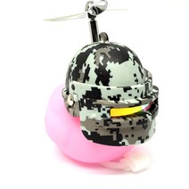 머스트해브템 LED 러버덕 라이트 자전거 오토바이 킥보드 필수품, 핑크, 헬리배틀덕(스노우아미)