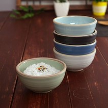 예쁜 핸드메이드도자기 그릇홈세트 여주 소야 아름 다이여트 밥공기 (5컬러), 코발트블루