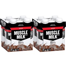 머슬밀크 제뉴인 제로슈가 프로틴 쉐이크 초코맛 330ml 4개입 2팩, 2개