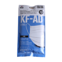 [100% 국내생산] 휘게데이즈 비말차단 KF-AD 마스크 대형 100매 (10매x10개) / 식약처인증 의약외품 국산 보건용 일회용 덴탈, 10개