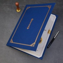 파일 고급 명예 인증서 커버 특수 용지 A4 브론징 인증 시상식 경쟁 폴더 스킨 10 개, [01] red gold