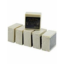 핸드메이드 올리브 오일 비누 - 100% 순수 천연 비건 각 바 153g, 6 Count (Pack of 1)