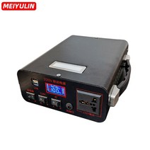 파워뱅크 220V 휴대용 발전소 태양 보조베터리 발전기 300W 비상 충전 예비 배터리 LED 조명 홈 야외 비치 캠프, 400Wh무선 충전