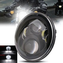 오토바이헤드라이트 유니버설 7 "Led 자동차 오토바이 헤드 라이트 H4 Phare Farol 모토 램프 Fatboy, 07 60W 7Inch Headlight