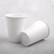 8oz 무지 종이컵 소량 200개 / 커피 핫 음료 테이크아웃 카페 사무실 일회용 컵, 8온스 무지컵 200개