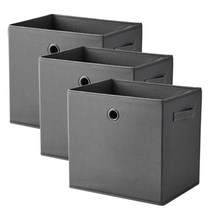 한샘 샘 폴리 3p 수납바스켓 모음, 3개, 06.샘폴리바스켓(대)그레이