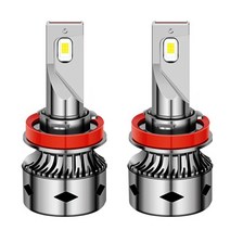 삼림늑대 자동차 60W LED 전조등 1쌍 12V-32V 차량용, H7