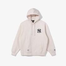 공용 MLB 뉴욕 양키스 베이직 로고 후드 오트밀 13781158