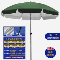 편의점 접이식 파라솔 스크린 횡단보도 그늘막 라운지 원형 업소용 특대, 15.2.2m실버글루-그린