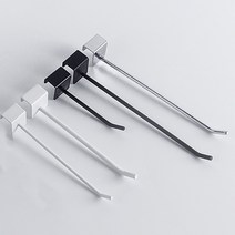 스페이스월 선반 일자 후크 상품 진열대 디피 고리 걸이, 실버 / 25cm (03-329D), 1개