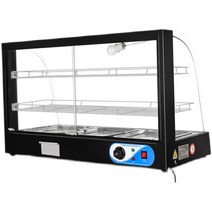 전기온장고 미니 보온 절연 캐비닛 상업용 난방 항온 아침 식사 가게 오리 목 디스플레이 찐 야채 신선한 델리 프라이드 치킨 자동 온도 조절 상자, 8. 공식 표준 초대형 곡선 블랙 3레이어