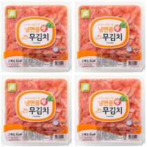 냉면재료 냉면무 무김치 무절임, 2.8kg X 4개, 2.8kg