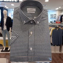 맨하탄 20SS 바둑체크무늬 버튼 슬림핏 셔츠&남방