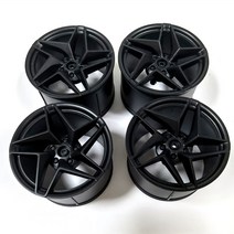 테크닉 부가티 42083 페라리 42143 데이토나 SP3 호환블럭 휠 타이어 세트 80290, 4번 휠 무광 블랙