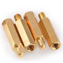 M2 황동 육각 서페이서 지지대볼트 서포트 볼트 지지대 PCB 보드 고정 기둥 스터드 나사, 17mm (30개)