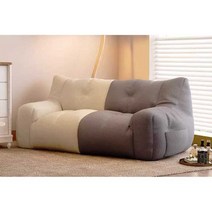 마약 소파 빈백 쿠션 1인 2인 푹신 소파 의자 거실, (2인승)오프화이트