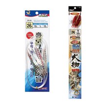 홀로그램어피 바늘 닭털바늘 선상 낚시 열기 우럭 채비 침선 바늘, 2. 홀로그램 어피 24호(bk-504)