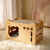 고양이 스크래치 보드 골판지, 곰돌이-스크래칭 보드 2개