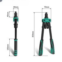 팝너트건 팝너트공구 리베트건 리벳기 리베터기, 14인치더블건(리벳100개+트위스트드릴무료)