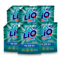 액체세제 리큐 진한겔 2.1L 드럼 리필x6개, 액체세제 리큐 2.1L×6개 (드럼)
