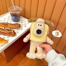 빵후드 그로밋 인형 카우보이 옷 키링 귀여운 미니 제빵사 애착인형, 토스트+강아지