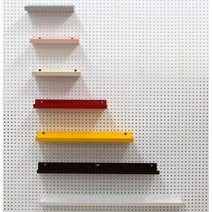 하우징디포 타공판 악세서리 선반, 북선반, 화이트, 25cm