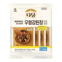 CJ 장 다담 우렁강된장양념 된장찌개 집된장 홈쿡 140g 4번들 1세트, 2세트