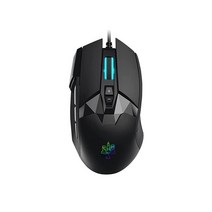 MOJO 무소음 수직 게이밍 마우스 - PC 게임용 인체 공학적 4방향 조이스틱 버튼 조절 가능한 DPI (1000 1000) 맞춤형 소프트웨어 매크로 등, Pro Performance