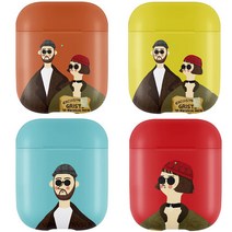레옹마틸다 에어팟 1 2 유무선충전 보호 케이스 4종