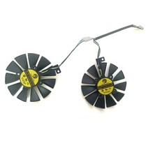 그래픽카드 팬 수리 부품 2pcs 87mm 냉각 asus gtx1060 1070 ti rx 470 570 580 그래픽 카드 everflow t129215su 28mm 냉각, pld09210s12hh