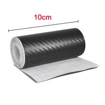 105M 3D 탄소 섬유 자동차 스티커 DIY 붙여 넣기 보호기 스트립 자동 도어 씰 사이드 미러 안티 스크래치 테이프 방수 보호 필름, [04] wide 10 cm, [01] Length 1m