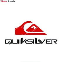 three ratels b434 for quiksilver logo car 트럭 데칼 범퍼 창 비닐 소재 애니메이션 방수 camper jdm car sticker, b434 에이, 50cm(19.6인치), 2개