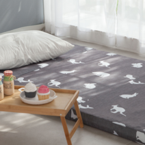 뜨란채 3단접이식 원룸 매트리스 토퍼, PU카키베이지